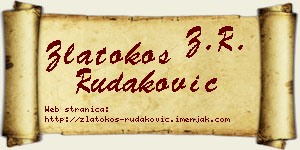 Zlatokos Rudaković vizit kartica